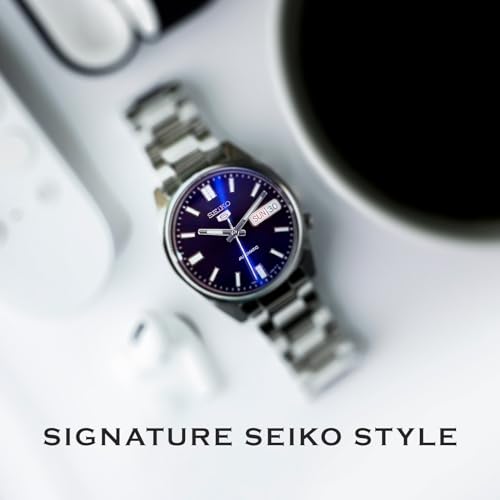 Image of SEIKO Automatic Watch for Men 5-7S Collection - with Day /Date Calendar, Luminous Hands, Stainless Steel Case & Bracelet