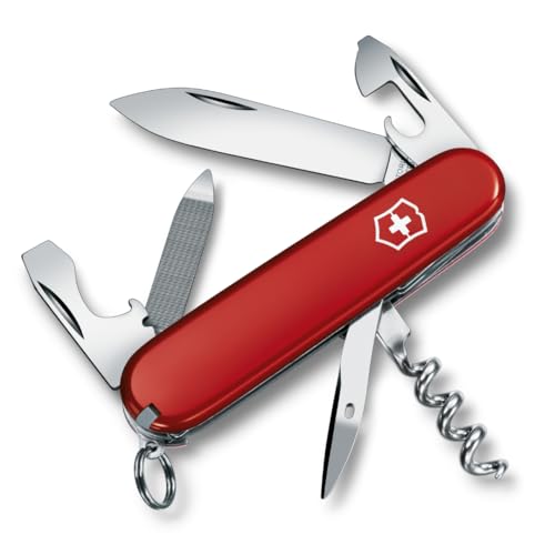 Victorinox, Sportsman, Coltellino Svizzero, Originale, Multiuso, Campeggio, 13 Funzioni, Lama, grande, Apriscatole