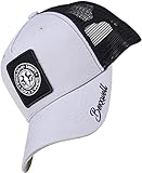 Bexxwell Trucker Cap hellgrau/schwarz mit Logo-Patch (optimale Passform, Kappe, grau, Black, Truckercap, Logo, Cap, Unisex)