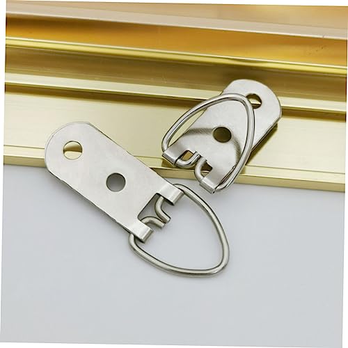 Image of 50pcs d Picture Hangers Heavy Duty Metal Hooks for Framing for Home Office Gallery and Weddings Robust Wall Hardware for Hanging Paintings and Photos