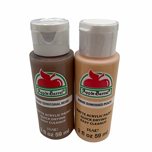 Dark Flesh Tone Acrylic Paint Set #TOP1