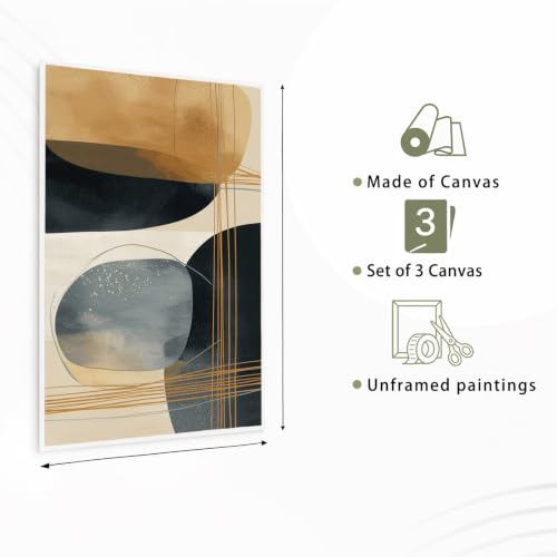 Póster de pared en lienzo con bloques de color que aporta un toque sofisticado a tu hogar 3