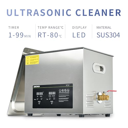 Lachoi NIJI-99890 10L Ultrasonic Cleaner With Heater&Timer 40Khz 2.6 Gal Digital Sonic Cleaner Jewelry Cleaner Ultrasonic Parts Cleaner Machine thumb #2