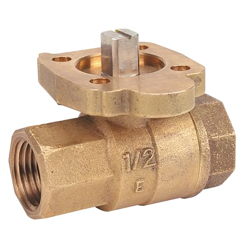 Image of NIBCO Fig No TM-585-70-66, 1-1 /2 in. Two-Piece Bronze Ball Valve, ISO Mount Pad, Threaded