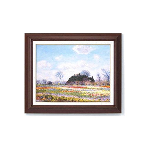 名画額縁/フレームセット 【F6号】 モネ 「花畑」 433mm×525mm×50mm 壁掛けひも付き ds-1587268