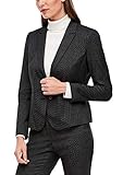 seitliche Taschen s.Oliver BLACK LABEL Damen Blazer mit Dobby-Struktur black 34