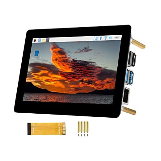 IBest 5inch DSI LCD (B) 800×480 Resolution Capacitive Touch Display IPS Screen for Raspberry Pi 4B/3B+/3A+/3B/2B/B+/A+, Compute Module 3+, Compute Module 3