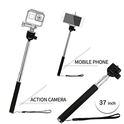 SHOOT 10-In-1 Accessory Kit for GoPro Accessories,Action Camera Accessories for GoPro Hero 13 12 11 10 9 8 7 6 5 4 3+ 3 Hero Session 5 Black AKASO EK7000 Apeman SJ4000 5000 6000 DBPOWER AKASO