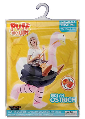 Spooktacular Creations Inflatable Halloween Costume Adult, Riding an Ostrich Air Blow Up Suit Deluxe Set for Dress Up Cosplay Parties, X-Large(75In) - Image 8