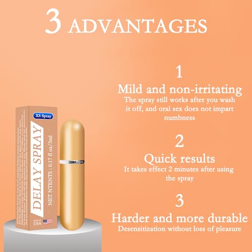 XS Spray - Enhancers - Spray de atraso dessensibilizante para homens, clinicamente comprovado para a