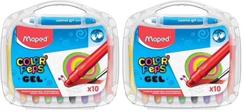 Maped Craie gel COLOR'PEPS GEL lot de 2 étuis plastiques de 10