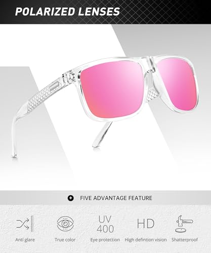 KALIYADI Mens-Sunglasses Polarized Sunglasses Men: Classic Sun Glasses with UV400 Protection for Driving Fishing Golf - image 4