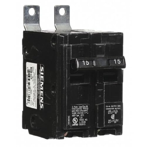 Siemens B215 Bolt-in Circuit Breaker, 120-Volt, 2-Pole, 15-Amp, 10KAIC