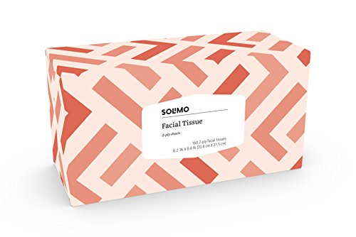 Amazon Brand - Solimo Facial Tissues (18 Flat Boxes), 160 Tissues per Box (2880 Tissues Total) - Thumbnail 7