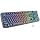 GEEZER Computer Backlit Keyboard Black Crystal - Full-Size Bluetooth Wireless Rechargeable Transparent Keycap Portable Keyboards Compatible with Windows, Laptop, PC, Desktop