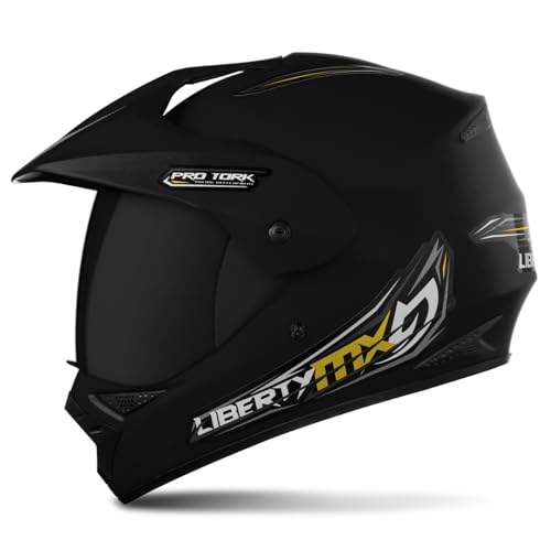 CAPACETE FECHADO PRO TORK LIBERTY MX VISION PRO PRETO FOSCO TAM. 60 VIS. FUMÊ