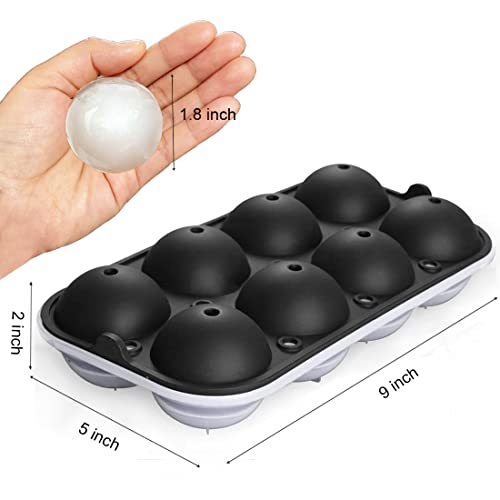 Round Ice Ball Mold For Whiskey Sphere Ice Cube Maker With Lid - No Leaking & Bpa Free #TOP5