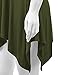 WT1120 Womens Cross V Neck Short Sleeve Empire Line Panel Tunic Top XL Olive