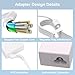 Zosam White 24V DC Power Adapter Compatible with Silhouette Cameo 5 4 3 2 1 SD Portrait Studio Electronic Cutter Power Supply, AC/DC Adapter Compatible with Silhouette Cameo 4 Charger(Round Port)