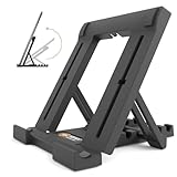 Portable Tablet Stand for Desk, Multi-Angle iPad Holder, Non-Slip Base, Foldable & Travel-Friendly for iPad, iPhone, Kindle, Galaxy Tablets