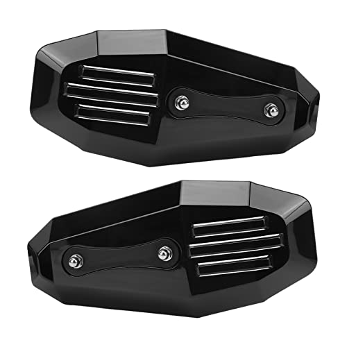 ANKROYU Handbescherming voor motorfiets, 2 stuks, polycarbonaat bescherming, universeel polycarbonaat motoraccessoires, handbescherming voor de motor, handbescherming voor veiligheid (zwart)