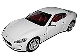 Fahrzeug ist ca 25 cm lang Maserati GT Gran Turismo Coupe Weiss Ab 2007 1/18 Motormax Modell Auto