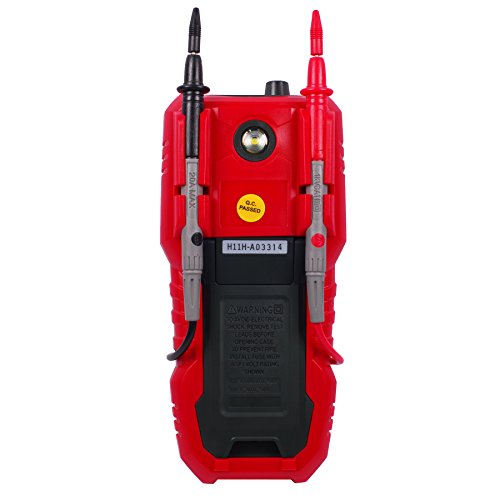 Tekpower Tp19C General Purpose Manual-Ranging True Rms Ac/Dc 10A Digital Multimeter With Non-Contact Voltage Detector (Ncv), Live Wire Tester & Flashlight #TOP2