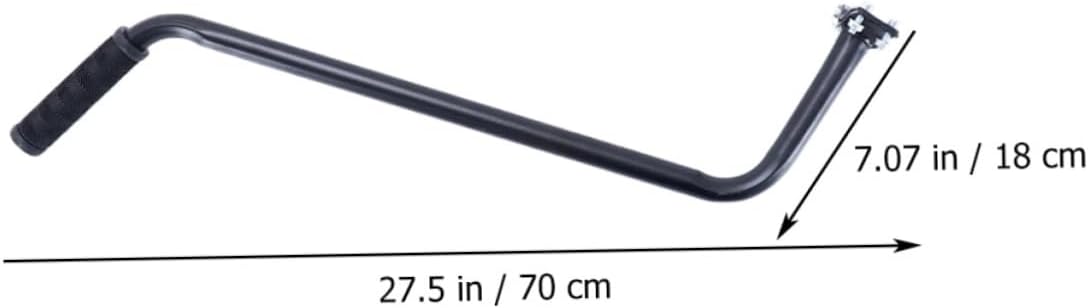 Toyvian Kids Bike Seat Push Bar Adjustable Rear Handle for Mountain Bikes Sturdy Safety Armrest for Children Learning to Ride Suitable for Boys and Girls Bicycle Trainer Support