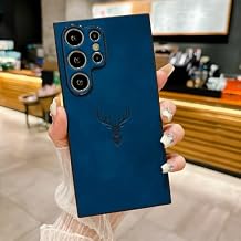 Phone Case for Samsung Galaxy S25/S24/S23 Plus Ultra Mobile Phone Protective Case PU Leather Case Cover Back (S23Ultra,Blue)