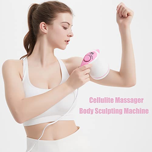 Vividcase Body Sculpting Machine Cellulite Massager Electric With 4 Massager Heads For Belly Leg Arms-Pink #TOP2