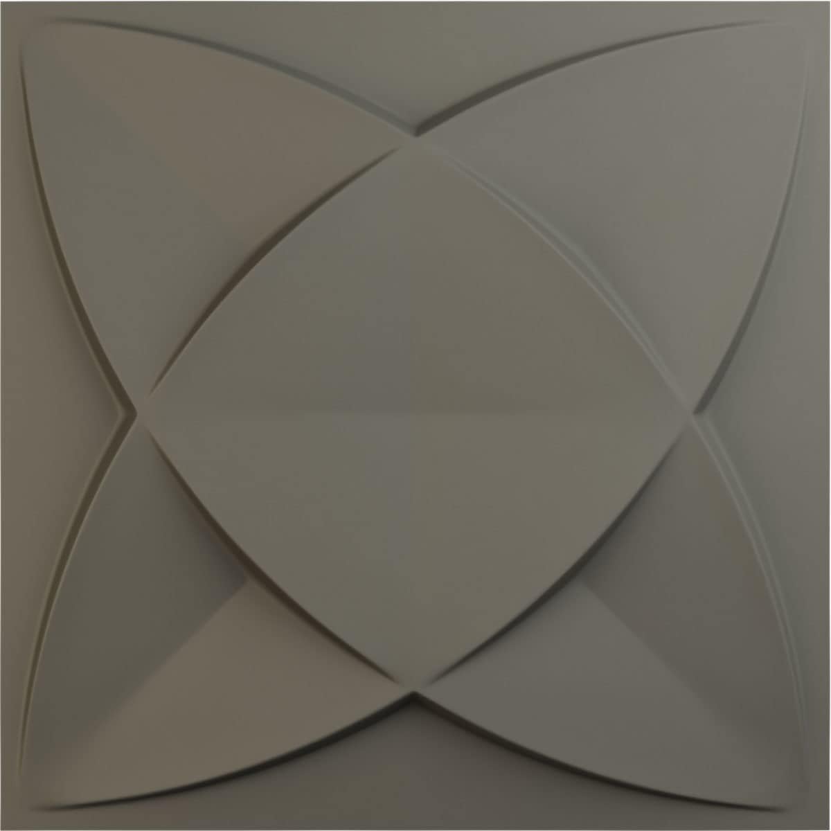 Ekena Millwork 19 5/8W x 19 5/8H Speedwell EnduraWall Decorative 3D Wall Panel, Flat Smoke Grey (Covers 2.67 Sq. Ft.