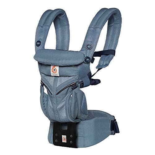 エルゴベビー(Ergobaby) 抱っこひも メッシュ おんぶ 前向き抱き [日本正規品保証付] (洗濯機で洗える) ベビーキャリア 成長にフィット オムニ360 クールエア/オックスフォードブルー CREGBCS360POXBLU（Amazon）