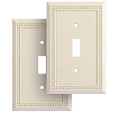 Henne Bery Sunken Pearls Heavy Duty Decorative Wall Plate Switch Plate Outlet Cover, Durable Solid Zinc Alloy...