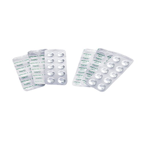 Chlor/pH Testtabletten für Wassertestgerät, je 30 Stück