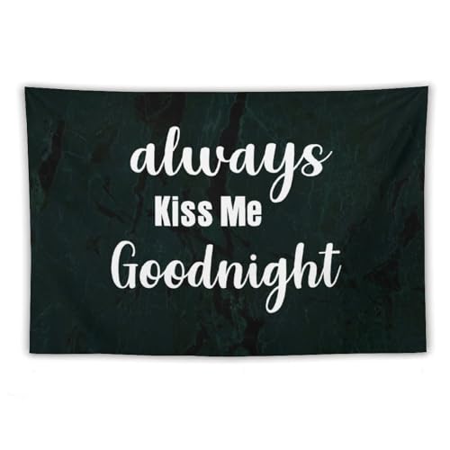 Tapiz para colgar en la pared Yelolyio Always Kiss Me, adorno textil para sala o dormitorio, 152x228