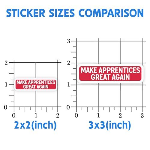 Image of Set 3Pcs Make Apprentices Great Again Sticker Hard Hat Booktok Bookish Kindle Funny Sticker Waterproof Die-Cut Vinyl for Water Bottle Phone Laptop Many Sizes (2 inches)