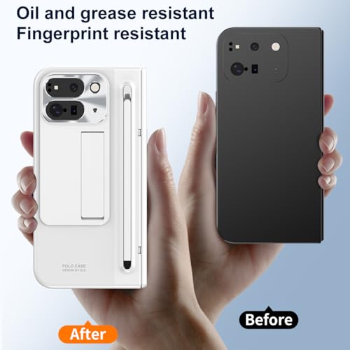 Coque Google Pixel 9 Pro Fold en PC rigide blanc haute résistance - 5