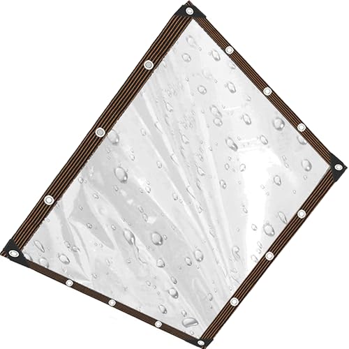 Lona impermeable exterior transparente resistente a las heladas con cuerda 2