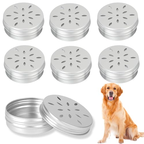Scent Work for Dogs Equipment,6 Pcs Dog Scent Training Kit,Dog Training Scent Tins,Dog Scent Tins for Scent Training for Dogs Round Container Accessory Tool Dog Scent Training Jar Empty