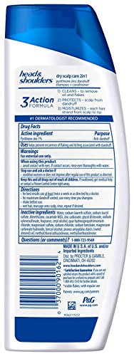 Head & Shoulders Shampoo + Condicionador para Caspa 2 em 1 Dry Scalp Care – Óleo de Amêndoa – 250 ml