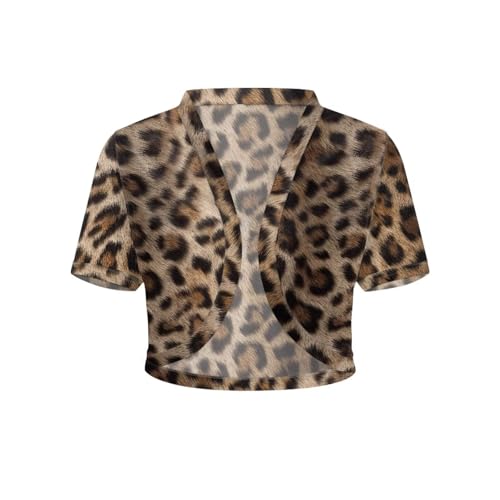 Image of Womens Short Sleeve Bolero Shrug Open Front Knit Cropped Cardigan Shoulder Cover for Dress Cute Casual Knit Cover Up