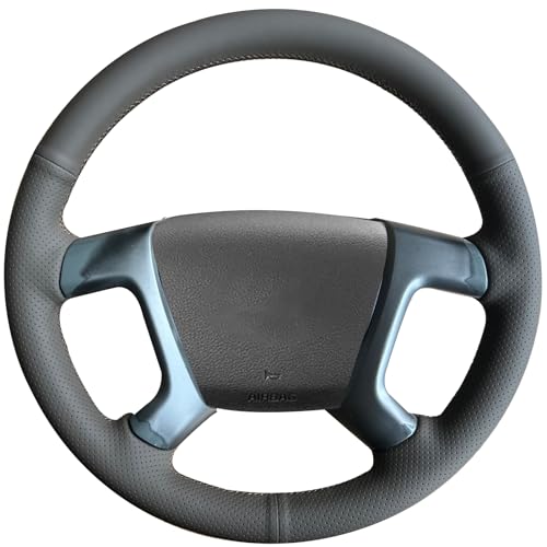 Loncky Genuine Leather Steering Wheel Cover for Chevrolet 2008-2013 Silverado 1500 Silverado 2500 35002007-2014 Tahoe2007-2014 Suburban 15002007-2013 Avalanche 15002009-2015 TraverseExpress product thumbnail 15