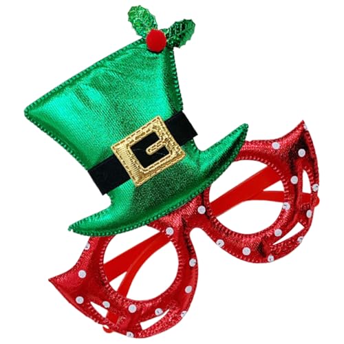 Gafas de fiesta de vacaciones - Marco de gafas de Navidad para fiestas de Navidad - Accesorios de Navidad | El accesorio perfecto para disfraces, carnaval, regalos de Navidad y cajas de regalo para