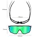 GIEADUN Polarized Sports Sunglasses Cycling Glasses Baseball Sunglasses with 3 lenses,Fishing,Ski Running Golf (green, Large)