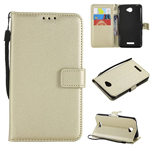 Smartphone Flip Cases For Sony Xperia E4 Case , for Sony Xperia E4 Wallet Case ,Card Slots Stand Magnetic Closure, Protective PU Leather [Shockproof TPU] Flip Cover w Wrist Strap Lanyard Flip Cases