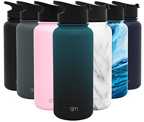 Simple Modern 32 Ounce Summit Water Bottle - Stainless Steel Tumbler Metal Flask