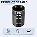 PATIKIL 5/7/10/20/30mm Telescope Extension Tube, 5Pcs M48 x 0.75mm on Both Sides Aluminum Alloy Lens Adapter Ring Extension Tube for Camera Eyepiece Telescope Accessory, Black