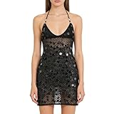 Matériau : couverture de plage pour femme, robe à paillettes, fabriquée en 5 % élasthanne, 95 % polyester ; super douce et extensible, respirante et douce pour la peau ; les robes en crochet pour femme sont confortables à porter