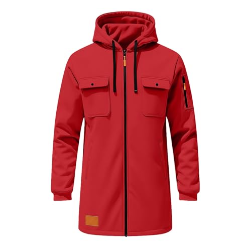 Veste d'hiver à capuche homme manteau chaud extérieur randonnée ski
