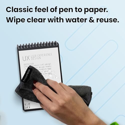 Carnet de notes effaçable A6 connecté avec bloc note numérique et stylo - 4